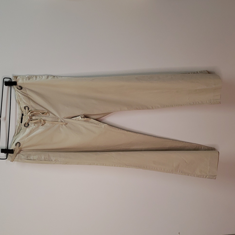 J CREW size 8-10???? Khaki pants.  A 24